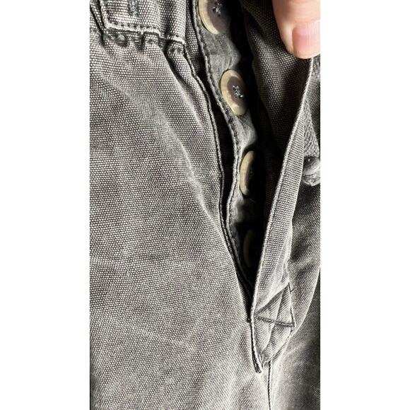 Free People Margate Sz XS Pleated Paper Bag Baggy High Waisted Trousers Green - Picture 7 of 12